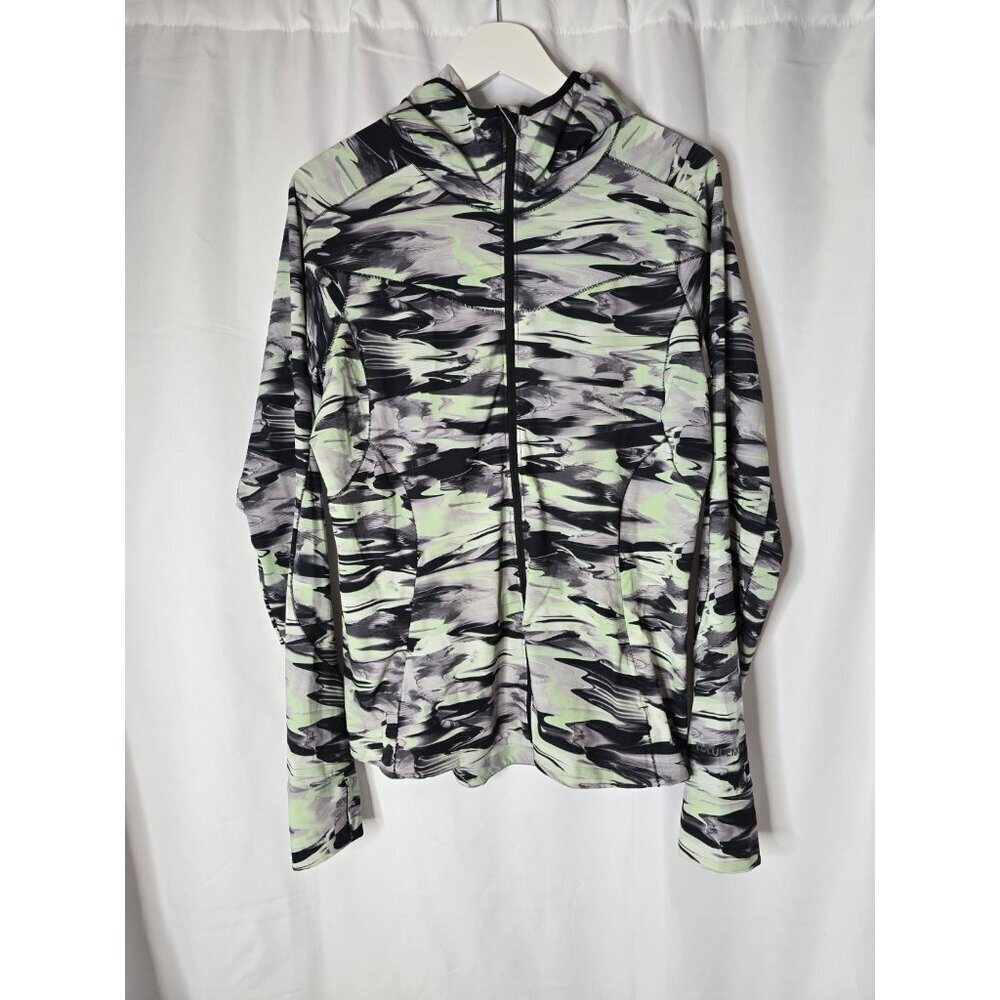 Lululemon Mist Over Windbreaker Women Sz 10 Paint Glide Multi Packable Hooded